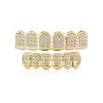 14K Gold Plated ICED Out Grillz Tooth Caps