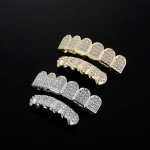 14K Gold Plated ICED Out Grillz Tooth Caps