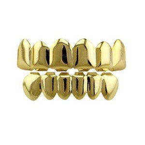 24K Gold Plated Hip Hop Grillz for Teeth