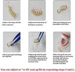 Gold Grillz Tooth Cap Set for Party Vibes