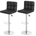 Adjustable Swivel Bar Stools Set of 2