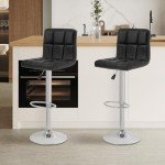Adjustable Swivel Bar Stools Set of 2