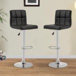 Adjustable Swivel Bar Stools Set of 2