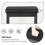 Set of 2 Black Bar Stools for Mancave