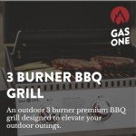 GasOne 3-Burner Stainless Steel Outdoor Grill