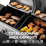 Royal Gourmet Dual Fuel BBQ Grill Combo