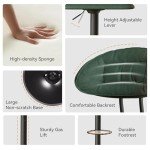 Modern Adjustable Bar Stools Set of 2 - Green