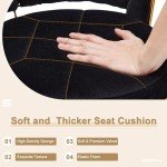 Stylish Adjustable Velvet Bar Stools Set of 2