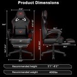 VITESSE Big & Tall Gaming Chair with Footrest