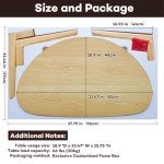 Modern Oval Coffee Table for Small Spaces