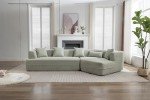 Modular Green Sofa Couch for Mancave Comfort