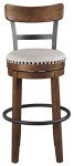 Brown Farmhouse Pub Height Barstool by Ashley