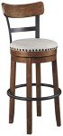 Brown Farmhouse Pub Height Barstool by Ashley