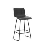 Modern 30" Black Swivel Bar Stools Set of 4