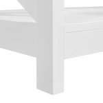 Yaheetech 2-Tier White Coffee Table with Storage