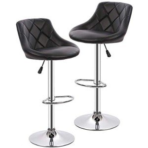 Adjustable Swivel Bar Stools Set of 2