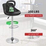Adjustable Swivel Bar Stools Set of 2