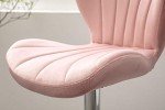 Pink Velvet Swivel Barstools - Set of 2