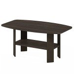 Dark Brown Simple Design Coffee Table for Mancave