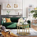 Gold Nesting Coffee Table Set - 2 Piece