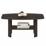 Dark Brown Simple Design Coffee Table for Mancave