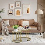 Gold Nesting Coffee Table Set - 2 Piece