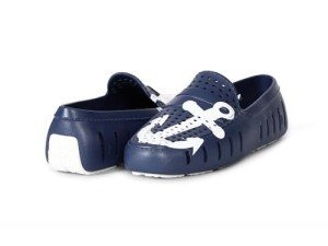 Country Club Driver Print Floafers in Navy/White