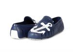 Country Club Driver Print Floafers in Navy/White