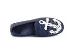 Country Club Driver Print Floafers in Navy/White