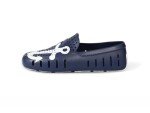 Country Club Driver Print Floafers in Navy/White