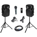 Powerful 1000W Bluetooth PA Speaker System Set