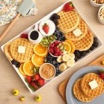 Set of 3 White Acrylic Serving Trays