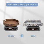 Bohemian Blue Serving Trays with Handles - Set of 2