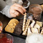 Matte Black Ceramic Serving Platters - Set of 4