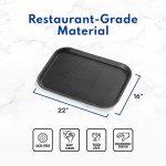 Restaurant Non-Slip Tray - 14"x18" Black