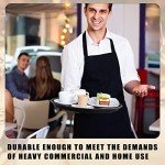 Non-Slip Black Serving Tray Set - 8 Pieces