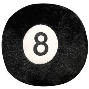 8-Ball Throw Pillow for Pool Table Lovers