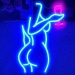 LED Neon Sign: 'Lady Back' for Mancave