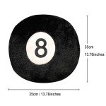 8-Ball Throw Pillow for Pool Table Lovers