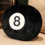 8-Ball Throw Pillow for Pool Table Lovers