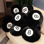 8-Ball Throw Pillow for Pool Table Lovers