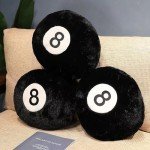 8-Ball Throw Pillow for Pool Table Lovers