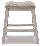 Ashley Skempton White/Brown Bar Stool