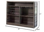 Coaster Home Furnishings Rectangular Bar Cabinet in Oak