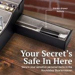 Leather Valet Tray with Charging Station for Men