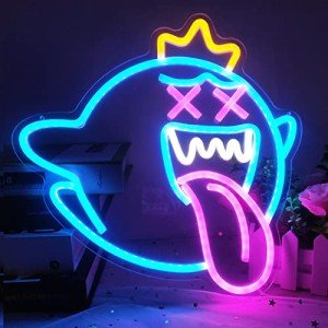 King Boo Neon Ghost Light for Gaming Room