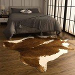Benron Cowhide Rug - Stylish Western Accent 5.3x6.2ft
