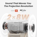 Yaber T2 Portable 1080P Projector with WiFi & Bluetooth