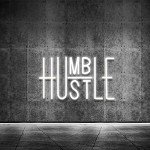 Hustle LED Neon Sign for Mancave Decor