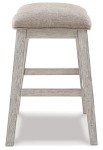 Ashley Skempton White/Brown Bar Stool